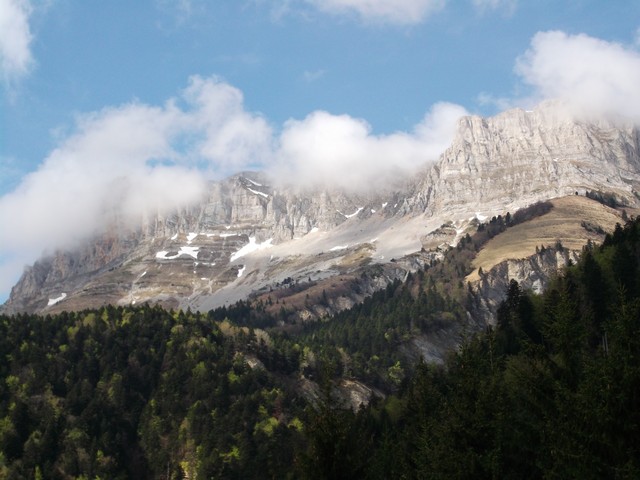 dans la descente du col des Deux