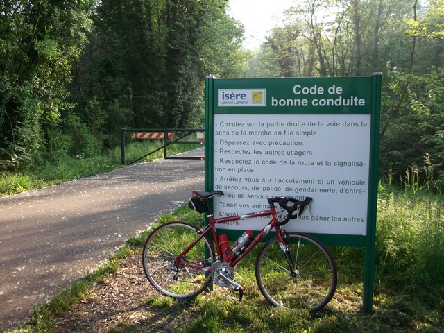 piste cyclable à Saint-Gervais
